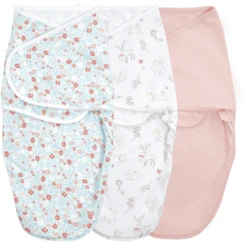 Aden + Anais™ Essential S Easy Swaddle™ Wrap-around Pucksack 3-pack Sprookje Flower
