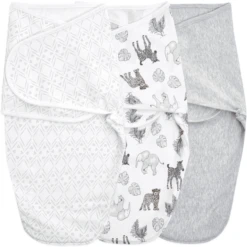 Aden + Anais™ Essential S Easy Swaddle™ Wrap-around Pucksack Set Van 3 Toiletten