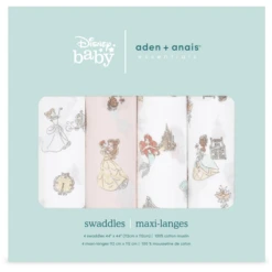 Aden + Anais™ Essential S Pucktuch Disney Prince Ss 4-pack -Little Wonders Verkoop aden anais essential s pucktuch disney prince ss 4 pack a378449 2
