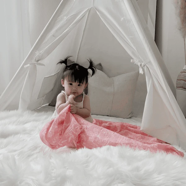 Aden + Anais™ Essential S Pucktuch Flower S Bloom 4-pack 6 Aden + Anais™ Essential S Pucktuch Flower S Bloom 4-pack - Afbeelding 4