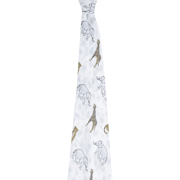 Aden + Anais™ Grote Katoenen Mousseline Draagdoek Jungle - Tropical 5 Aden + Anais™ Grote Katoenen Mousseline Draagdoek Jungle - Tropical - Afbeelding 3