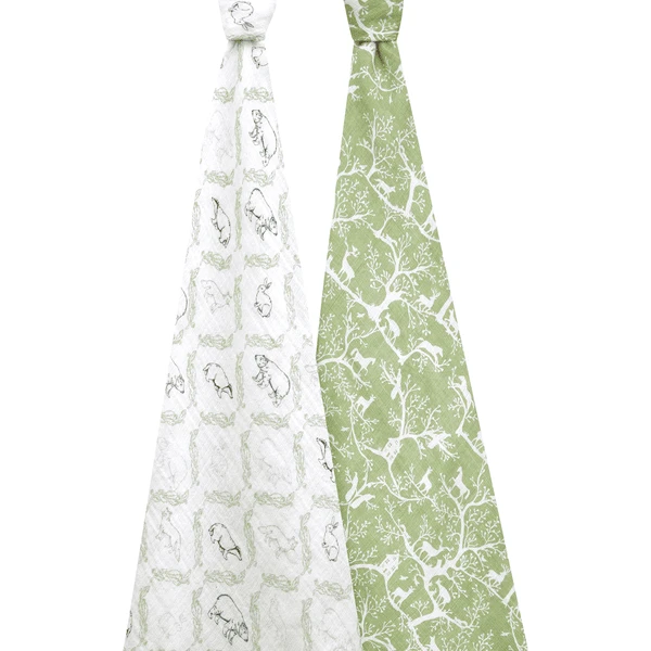 Aden +anais™ Musslin Puck Sling 2-pack Harmony 4 Aden +anais™ Musslin Puck Sling 2-pack Harmony - Afbeelding 2