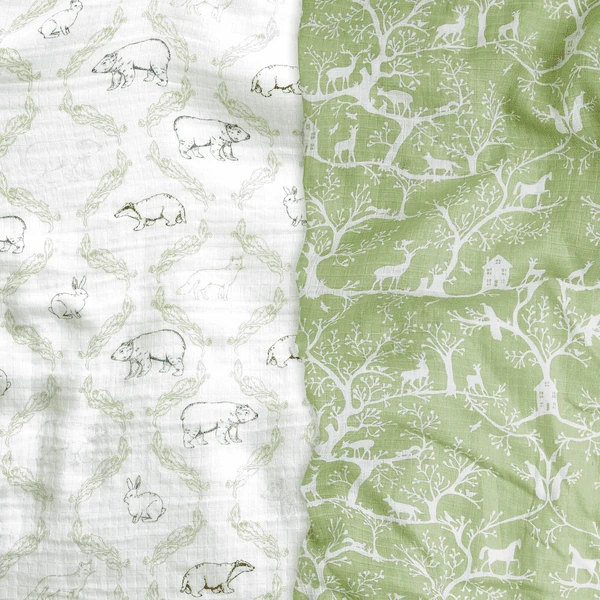 Aden +anais™ Musslin Puck Sling 2-pack Harmony 5 Aden +anais™ Musslin Puck Sling 2-pack Harmony - Afbeelding 3