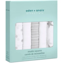 Aden® Spuugdoekje Dusty Grijs 5stuks -Little Wonders Verkoop aden spuugdoekje dusty grijs 5stuks a254479 3