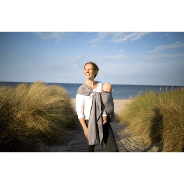 AMAZONAS Babydraagdoek Grijs 180cm 6 AMAZONAS Babydraagdoek Grijs 180cm - Afbeelding 4