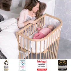 Babybay Boxspring Co-sleeper Comfort Plus Naturel Gelakt -Little Wonders Verkoop babybay boxspring co sleeper comfort plus naturel gelakt a376134 4