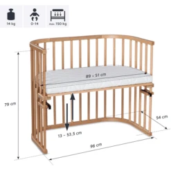 Babybay Co-sleeper Maxi Natuur Gelakt -Little Wonders Verkoop babybay co sleeper maxi natuur gelakt a021561 4
