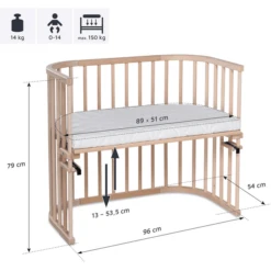Babybay Co-sleeper Maxi Natuur Onbehandeld -Little Wonders Verkoop babybay co sleeper maxi natuur onbehandeld a037068 4