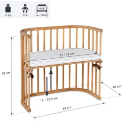 Babybay Co-sleeper Original Natuur Gëolied Extra Geventileerd -Little Wonders Verkoop babybay co sleeper original natuur geolied extra geventileerd a041089 4