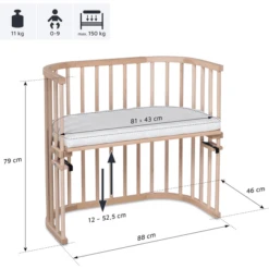 Babybay Co-sleeper Original Natuur Onbehandeld Extra Geventileerd -Little Wonders Verkoop babybay co sleeper original natuur onbehandeld extra geventileerd a044702 4