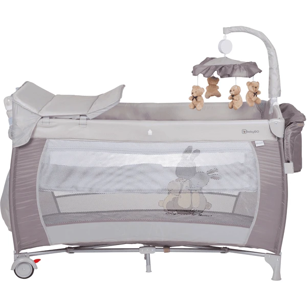 BabyGO Reisbed Sleeper Deluxe Beige 5 BabyGO Reisbed Sleeper Deluxe Beige - Afbeelding 3
