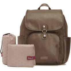 Babymel Luier Rugzak Freddie Vegan Leather Tan -Little Wonders Verkoop babymel luier rugzak freddie vegan leather tan a416148 3