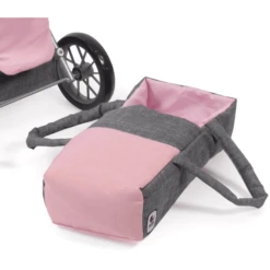 BAYER CHIC 2000 Combi Poppenwagen LENI Melange Grijs Roze -Little Wonders Verkoop bayer chic 2000 combi poppenwagen leni melange grijs roze a271232 4