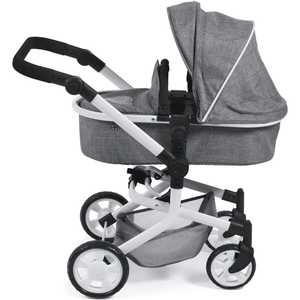 BAYER CHIC 2000 Combi-Poppenwagen MIKA Jeans Grey 4 BAYER CHIC 2000 Combi-Poppenwagen MIKA Jeans Grey - Afbeelding 2
