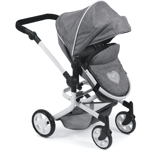 BAYER CHIC 2000 Combi-Poppenwagen MIKA Jeans Grey 6 BAYER CHIC 2000 Combi-Poppenwagen MIKA Jeans Grey - Afbeelding 4