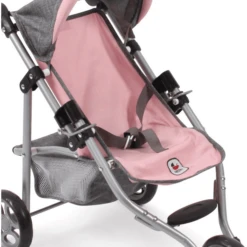 BAYER CHIC 2000 Jogging Buggy LOLA Melange Grijs Roze -Little Wonders Verkoop bayer chic 2000 jogging buggy lola melange grijs roze a271292 3