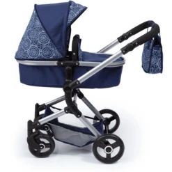 Bayer Design Combi Poppenwagen Finn, Blauw -Little Wonders Verkoop bayer design combi poppenwagen finn blauw a250913 1
