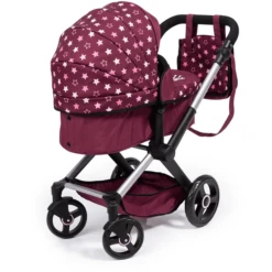 Bayer Design Combi Poppenwagen Xeo Bordeaux -Little Wonders Verkoop bayer design combi poppenwagen xeo bordeaux a372064 2