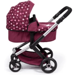 Bayer Design Combi Poppenwagen Xeo Bordeaux -Little Wonders Verkoop bayer design combi poppenwagen xeo bordeaux a372064 3