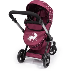 Bayer Design Combi Poppenwagen Xeo Bordeaux -Little Wonders Verkoop bayer design combi poppenwagen xeo bordeaux a372064 4