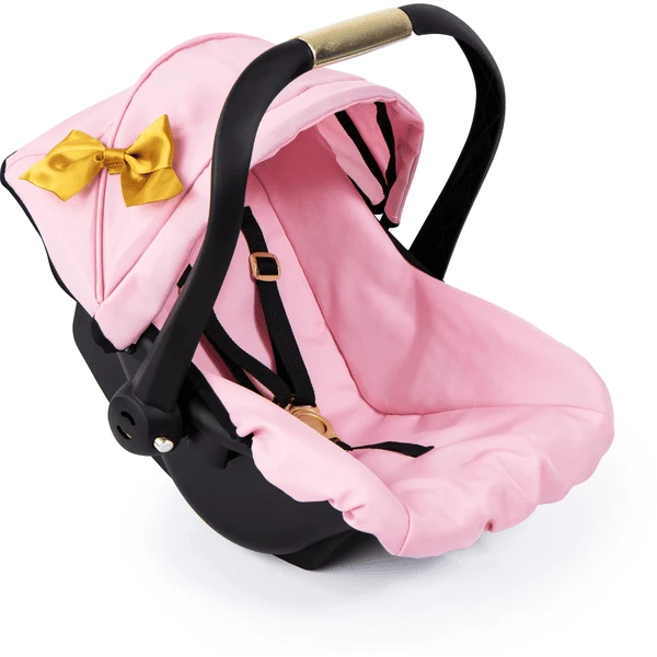 Bayer Design Poppen Autostoel Met Dak, Roze/goud 4 Bayer Design Poppen Autostoel Met Dak, Roze/goud - Afbeelding 2