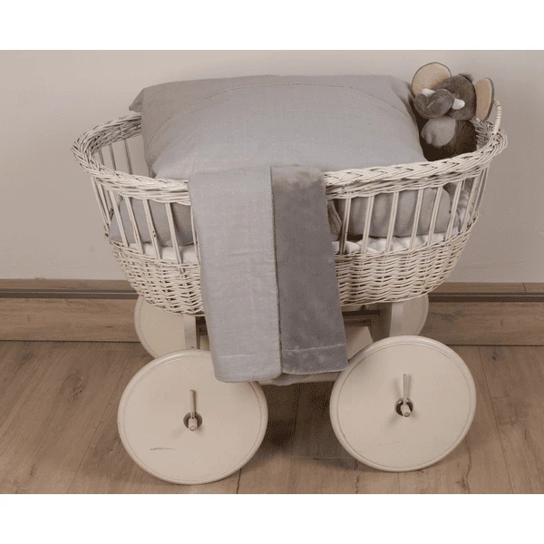 Be Be 's Collection Bedlinnen Grijs 80 X 80 Cm 7 Be Be 's Collection Bedlinnen Grijs 80 X 80 Cm - Afbeelding 5