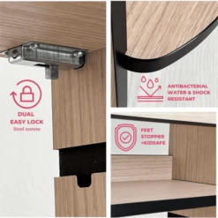 Bianconiglio Kids ® Leren Toren TRUSTY Plus Natuurlijke Eik -Little Wonders Verkoop bianconiglio kids leren toren trusty plus natuurlijke eik a351592 4