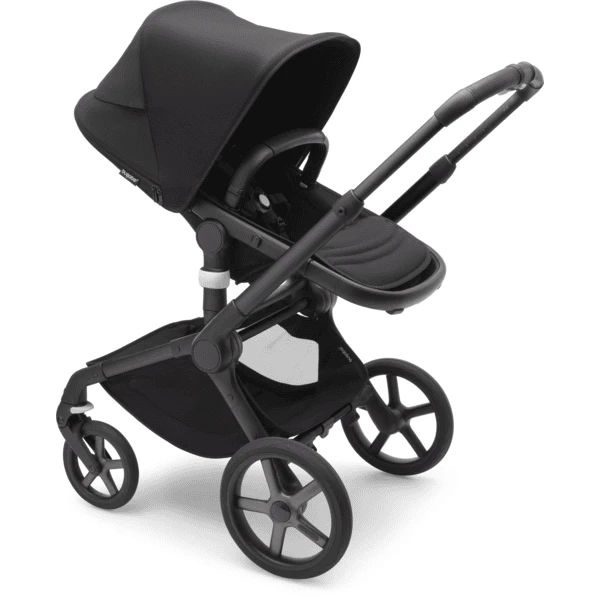 Bugaboo Kinderwagen Fox 5 Met Reiswieg En Zitje Black /. Mid Night Black 6 Bugaboo Kinderwagen Fox 5 Met Reiswieg En Zitje Black /. Mid Night Black - Afbeelding 4