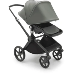 Bugaboo Kinderwagen Fox Cub Met Reiswieg En Zitje Black / Forest Green -Little Wonders Verkoop bugaboo kinderwagen fox cub met reiswieg en zitje black forest green a410116 2