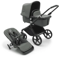 Bugaboo Kinderwagen Fox Cub Met Reiswieg En Zitje Black / Forest Green
