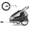CROOZER Kid Keeke 1 Fietskar Stone Grijs Inclusief Joggerset -Little Wonders Verkoop croozer kid keeke 1 fietskar stone grijs inclusief joggerset a415455