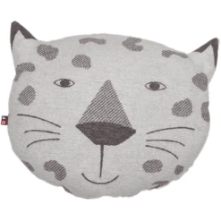 DAVID FUSSENEGGER Luipaardkussen Lichtgrijs 30 X 40 Cm