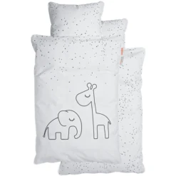 Done By Deer ™ Bedlinnen Junior Dream Y Stippen Grijs 100 X 140 Cm