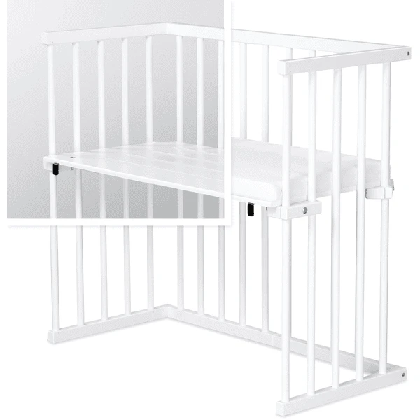 Dreamgood Co-sleeper Beuken Wit Gelakt | Matras Prime 4 Dreamgood Co-sleeper Beuken Wit Gelakt | Matras Prime - Afbeelding 2