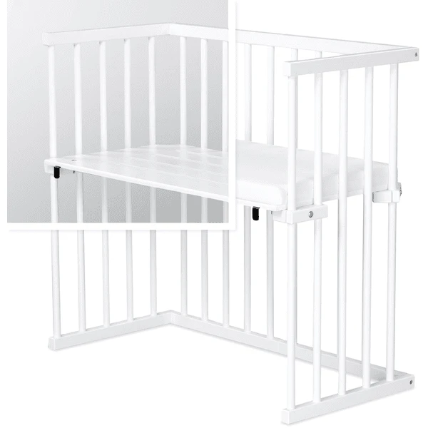 Dreamgood Co-sleeper Beuken Wit Gelakt | Matras Prime Air 4 Dreamgood Co-sleeper Beuken Wit Gelakt | Matras Prime Air - Afbeelding 2