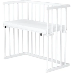 Nieuwkomers 23 Dreamgood Co-sleeper Beuken Wit Gelakt | Matras Prime Air