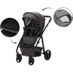 Fill Kinderwagen Set Panther Donkergrijs Melange -Little Wonders Verkoop fill kinderwagen set panther donkergrijs melange a267519 2