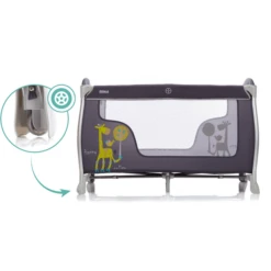 Fillikid Reisbed ALU Supreme Happy Roller Giraffe Grey -Little Wonders Verkoop fillikid reisbed alu supreme happy roller giraffe grey a268820 4