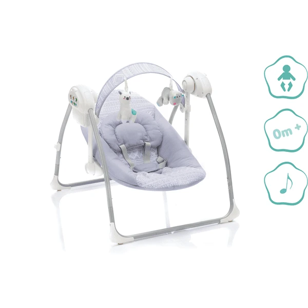 Fillikid Wipstoel Flippi Grijs Geometrisch 4 Fillikid Wipstoel Flippi Grijs Geometrisch - Afbeelding 2