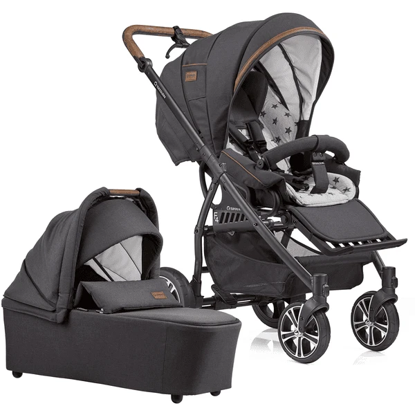 GESSLEIN Combi Kinderwagen F4 Air+, Antraciet / Star 3 GESSLEIN Combi Kinderwagen F4 Air+, Antraciet / Star