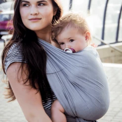 Hoppediz Ultralight Draagdoek Hamburg Grafiet (5,40 M) -Little Wonders Verkoop hoppediz ultralight draagdoek hamburg grafiet 5 40 m a227809 4