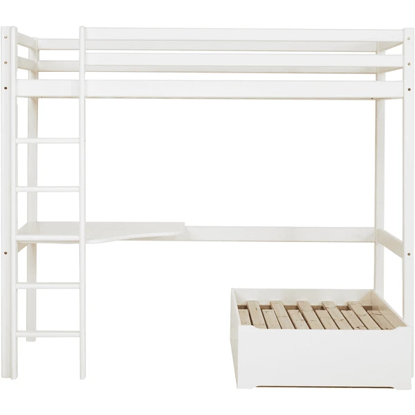 Hoppekids Loft Bed Basic Mega Wit Met Loungemodule En Bureau Wit 4 Hoppekids Loft Bed Basic Mega Wit Met Loungemodule En Bureau Wit - Afbeelding 2