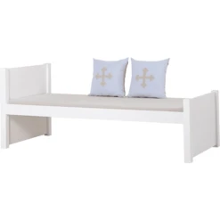 Hoppekids Noah Deluxe Slaapbank 90 X 200 Cm Witte Lattenbodem 1 Hoog En 1 Medium Bedeinde -Little Wonders Verkoop hoppekids noah deluxe slaapbank 90 x 200 cm witte lattenbodem 1 hoog en 1 medium bedeinde a305058 3