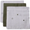 Jollein Burp Cloth Muslin 3-Pack Stargaze Leaf Green 1 Jollein Burp Cloth Muslin 3-Pack Stargaze Leaf Green -Little Wonders Verkoop jollein burp cloth muslin 3 pack stargaze leaf green a385587