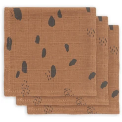 Jollein Monddoek Van Gaas Vlekkerlandse Karamel 3-pack