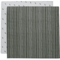 Jollein Mousseline Gaasdoek 70x70cm 2-Pack Stripe Olive Leaf Green 11 Jollein Mousseline Gaasdoek 70x70cm 2-Pack Stripe Olive Leaf Green -Little Wonders Verkoop jollein mousseline gaasdoek 70x70cm 2 pack stripe olive leaf green a385469 4