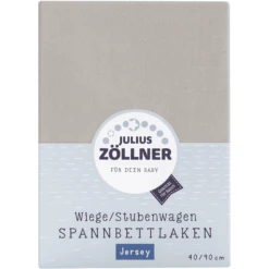 JULIUS ZÖLLLNER Hoeslaken Jersey Taupe 40 X 90 Cm