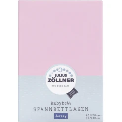 JULIUS ZÖLLNER Hoeslaken Jersey Roze -Little Wonders Verkoop julius zoellner hoeslaken jersey roze a100822 3