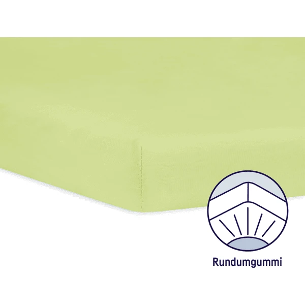 JULIUS ZÖLLNER Hoeslaken Jersey Voor Wieg Groen 4 JULIUS ZÖLLNER Hoeslaken Jersey Voor Wieg Groen - Afbeelding 2