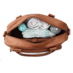 Kidzroom Luiertas Coloured Stars Diaper Bag Cognac -Little Wonders Verkoop kidzroom luiertas coloured stars diaper bag cognac a209577 2